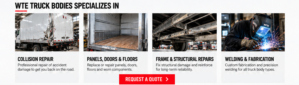 Truck body repairs banner 2