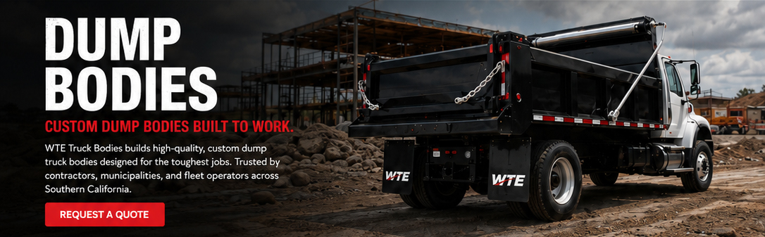 dumps bodies Custom dump truck bodies in Los Angeles by WTE Truck Bodies